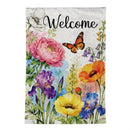 Flower Field Bloom Moire Flag Garden