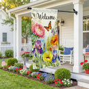 Flower Field Bloom Moire Flag House