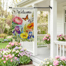 Flower Field Bloom Moire Flag House