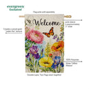 Flower Field Bloom Moire Flag House