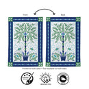 Seaside Retreat Patterned Floral Moire Flag Garden