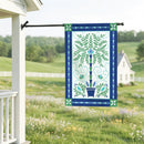 Seaside Retreat Patterned Floral Moire Flag House