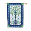 Seaside Retreat Patterned Floral Moire Flag House