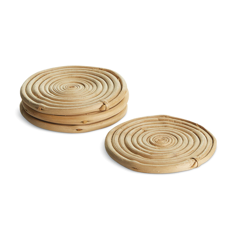 NAPA Home & Garden, CANE RATTAN COASTERS, SET OF 4,N2DB02