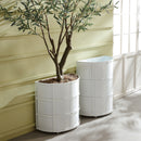 NAPA Home & Garden, FREMONT DEMILUNE PLANTER SHORT,N2MJ01WH