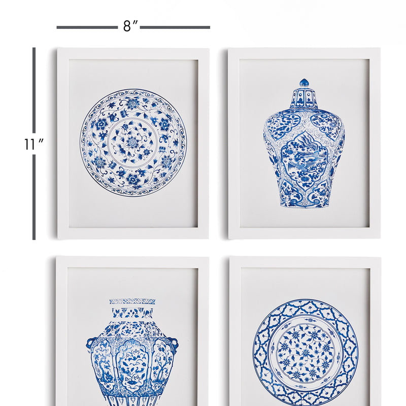 NAPA Home & Garden, DYNASTY PETITE PRINTS, SET OF 4,N2NH10