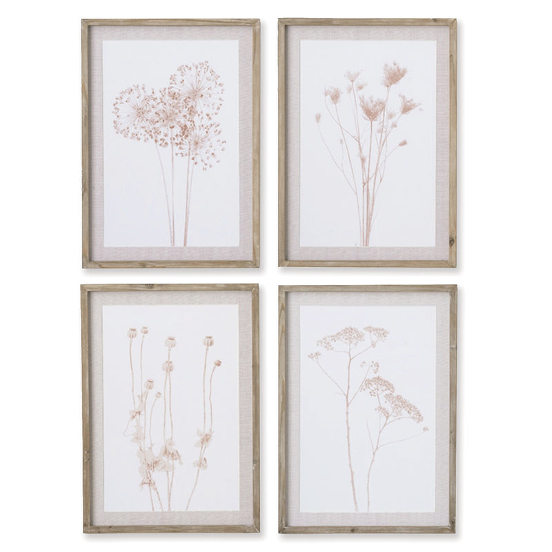 NAPA Home & Garden, STYLIZED BOTANICAL PRINTS, SET OF 4,N2NH21