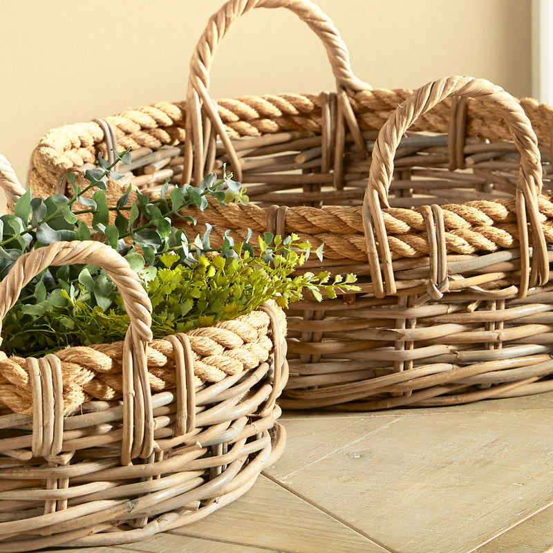 NAPA Home & Garden, SONOMA LOW BASKETS, SET OF 2,N2RT06