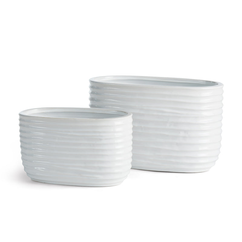 NAPA Home & Garden, EDINA OVAL CACHEPOTS, SET OF 2,N2YG04