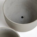 NAPA Home & Garden, CONCRETELITE TERRANEA WIDE POTS, SET OF 3,N3AC04GY