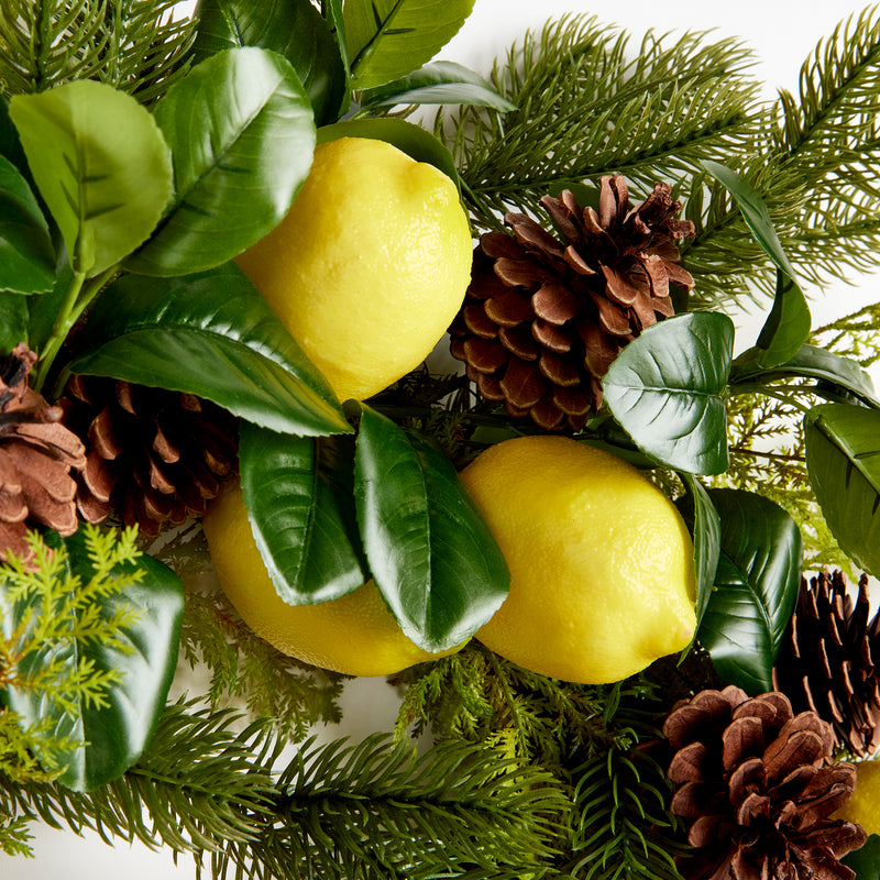 NAPA Home & Garden, LEMON & MIXED BOTANICALS WREATH 26",N3CC19