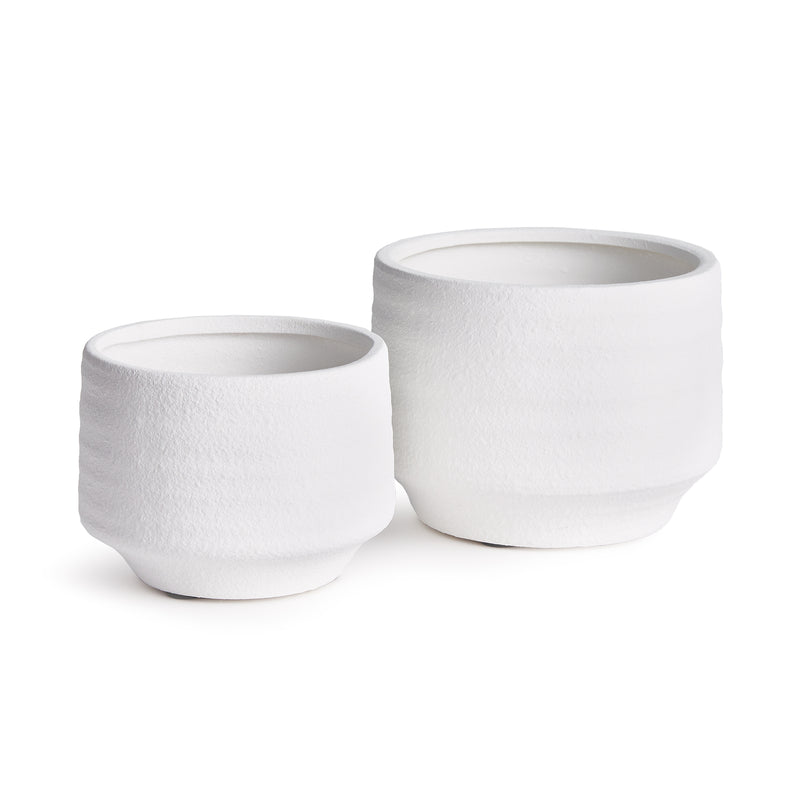 NAPA Home & Garden, COLTON CACHEPOTS, SET OF 2,N3DG11WH