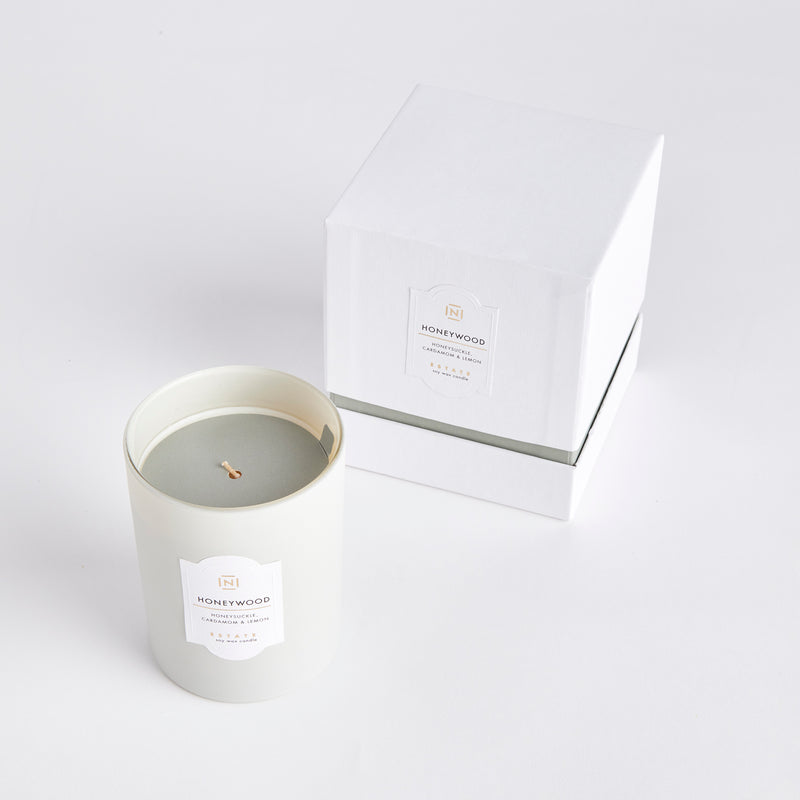 NAPA Home & Garden, ESTATE SOY WAX CANDLE HONEYWOOD,N3EC03