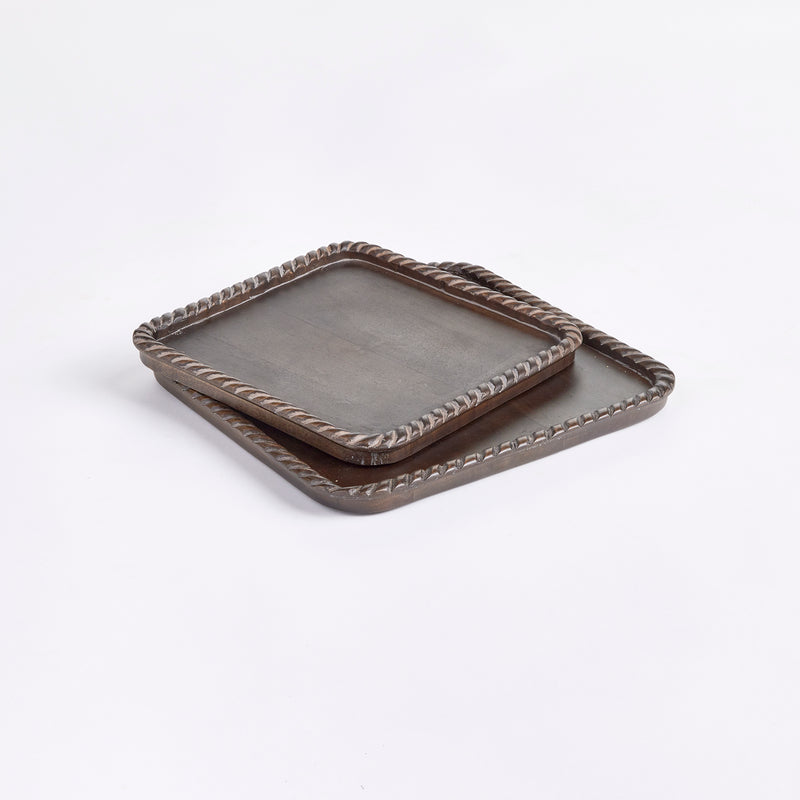 NAPA Home & Garden, LANGLEY SQUARE TRAYS, SET OF 2,N3EP14GY