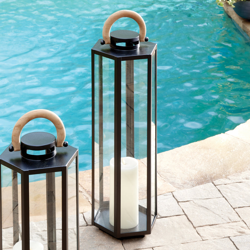 NAPA Home & Garden, DOCKSIDE OUTDOOR LANTERN SMALL,N3PX02BK