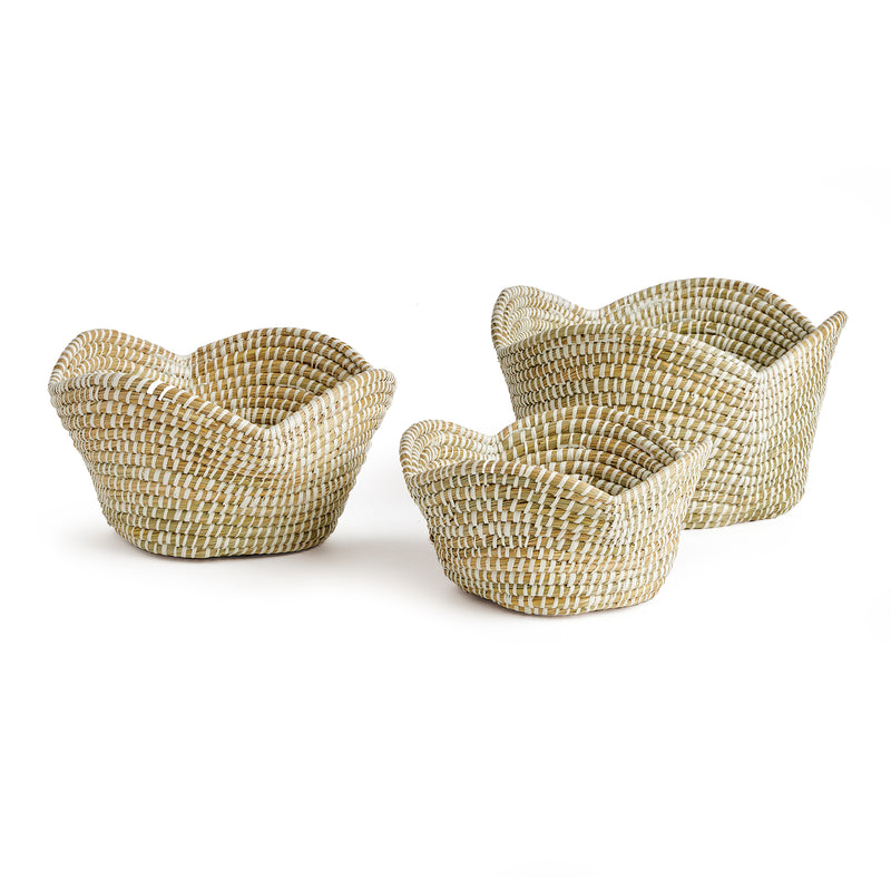 NAPA Home & Garden, RIVERGRASS LOTUS BASKETS, SET OF 3,N3RG01