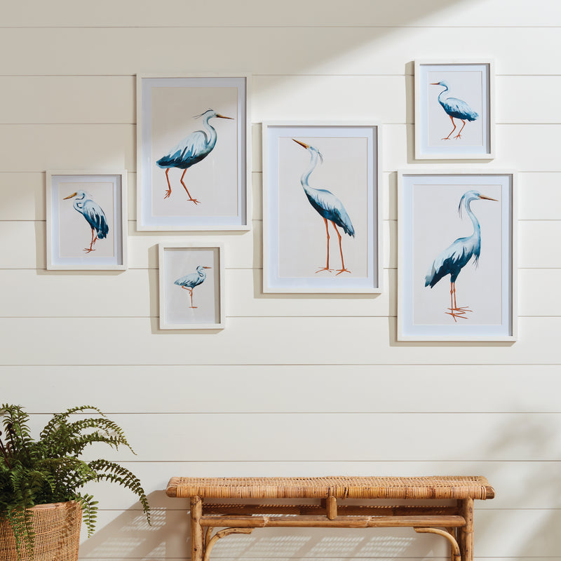 NAPA Home & Garden, BLUE HERON GALLERY PRINTS, SET OF 6,N4NH03