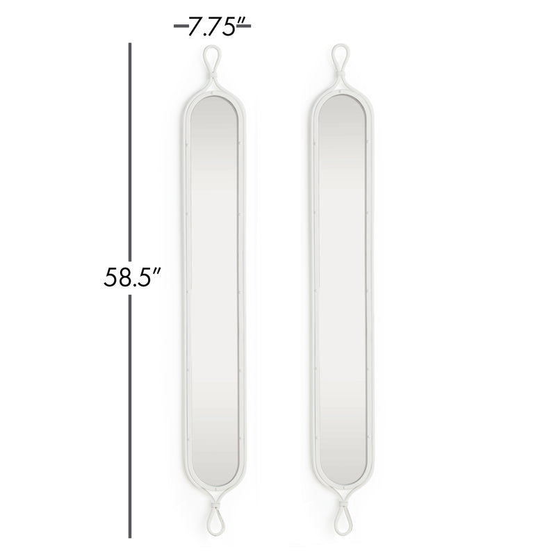 NAPA Home & Garden, TALL NARROW MIRRORS, SET OF 2,N4NH2202WH