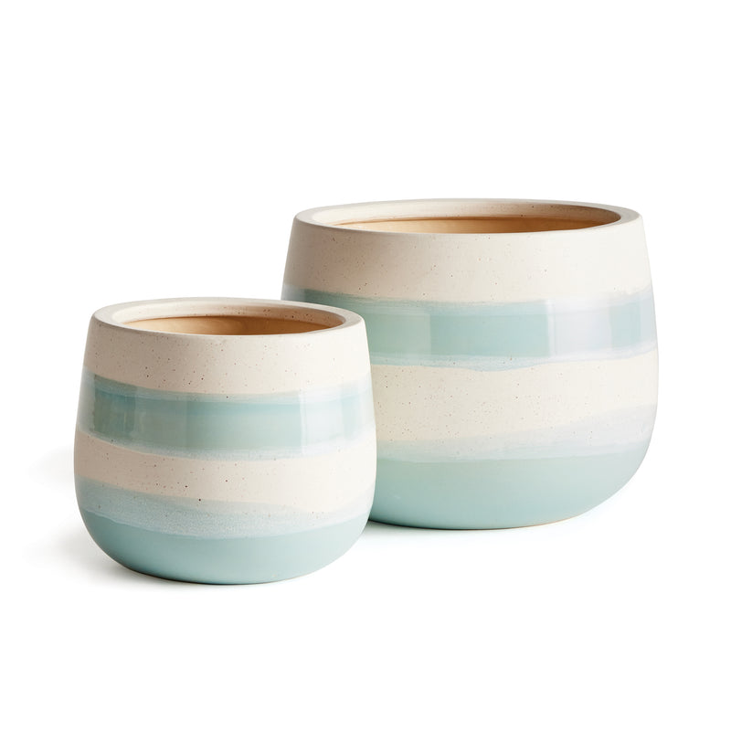 NAPA Home & Garden, LIA HAND-PAINTED POTS, SET OF 2,N4SR02BLL