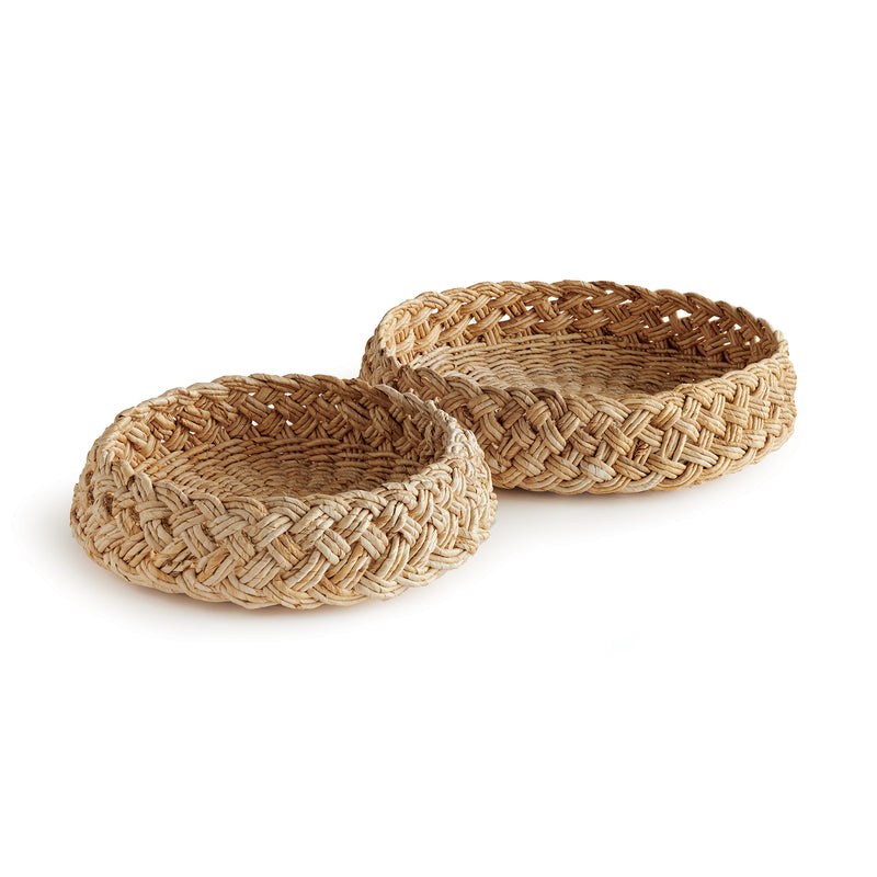 NAPA Home & Garden, ABACA FRENCH BRAIDED BASKETS, SET OF 2,N4TD04