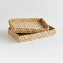 NAPA Home & Garden, ABACA FRENCH BRAIDED TRAYS, SET OF 2