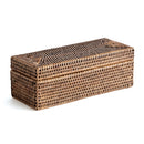 NAPA Home & Garden, BURMA RATTAN 3-COMPARTMENT LIDDED BOX,N4TN02BR