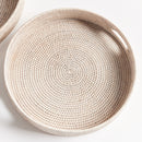 NAPA Home & Garden, BURMA RATTAN ROUND OTTOMAN TRAYS SMALL, SET OF 2,N4TN06WH