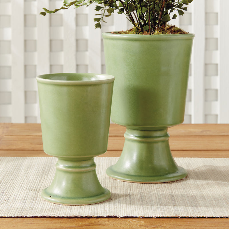 NAPA Home & Garden, KELCY FOOTED CACHEPOTS, SET OF 2,N5CH19GR