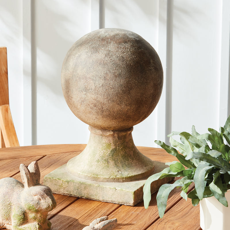 NAPA Home & Garden, WEATHERED GARDEN BALL FINIAL,N5DG49