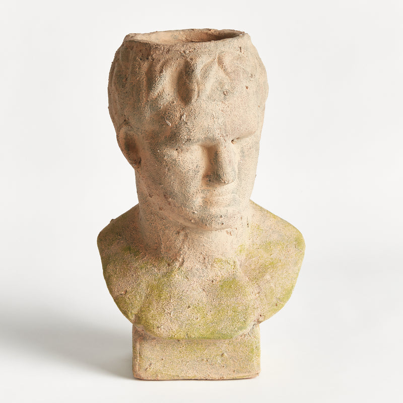 NAPA Home & Garden, WEATHERED GARDEN MALE BUST PLANTER,N5DJ75