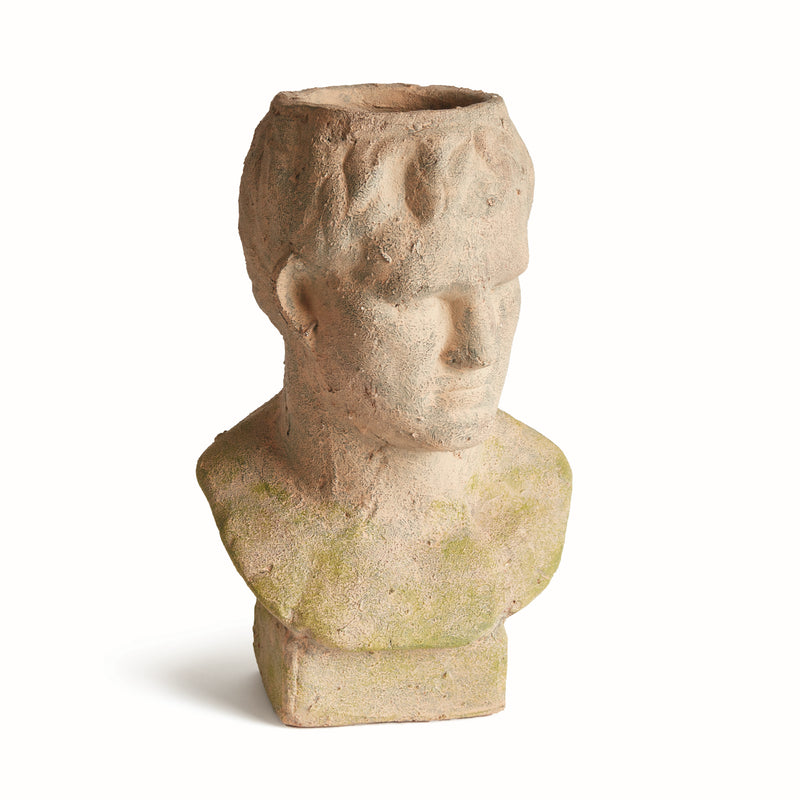 NAPA Home & Garden, WEATHERED GARDEN MALE BUST PLANTER,N5DJ75