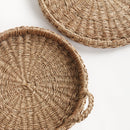 SAWYER ROUND TRAYS WITH HANDLES, SET OF 2