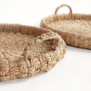 SAWYER ROUND TRAYS WITH HANDLES, SET OF 2