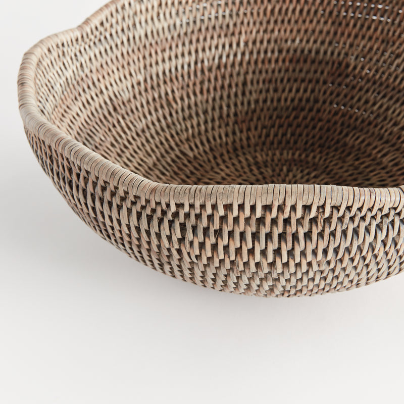 NAPA Home & Garden, BURMA RATTAN SCALLOPED EDGE BOWL,N5TN04GY