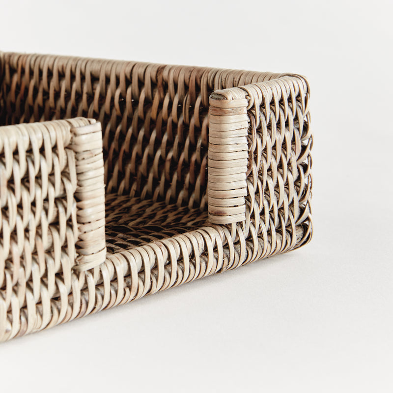 NAPA Home & Garden, BURMA RATTAN SQUARE COCKTAIL NAPKIN HOLDER,N5TN221GY