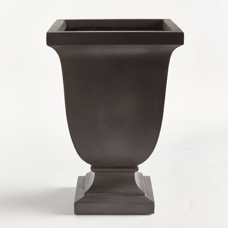 NAPA Home & Garden, FIBRECLAY BECKETT SQ FOOTED PLANTER SMALL,N5UN05BK