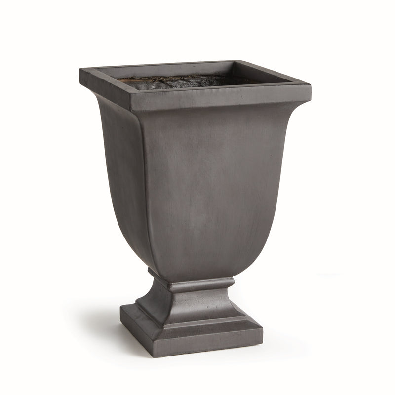 NAPA Home & Garden, FIBRECLAY BECKETT SQ FOOTED PLANTER SMALL,N5UN05BK