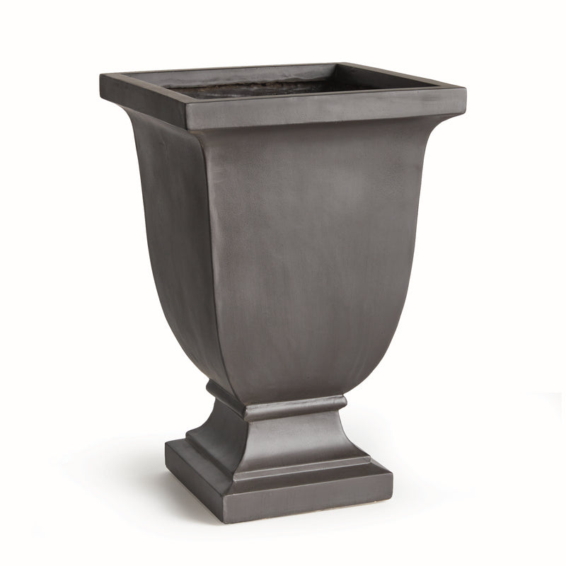 NAPA Home & Garden, FIBRECLAY BECKETT SQ FOOTED PLANTER LARGE,N5UN06BK