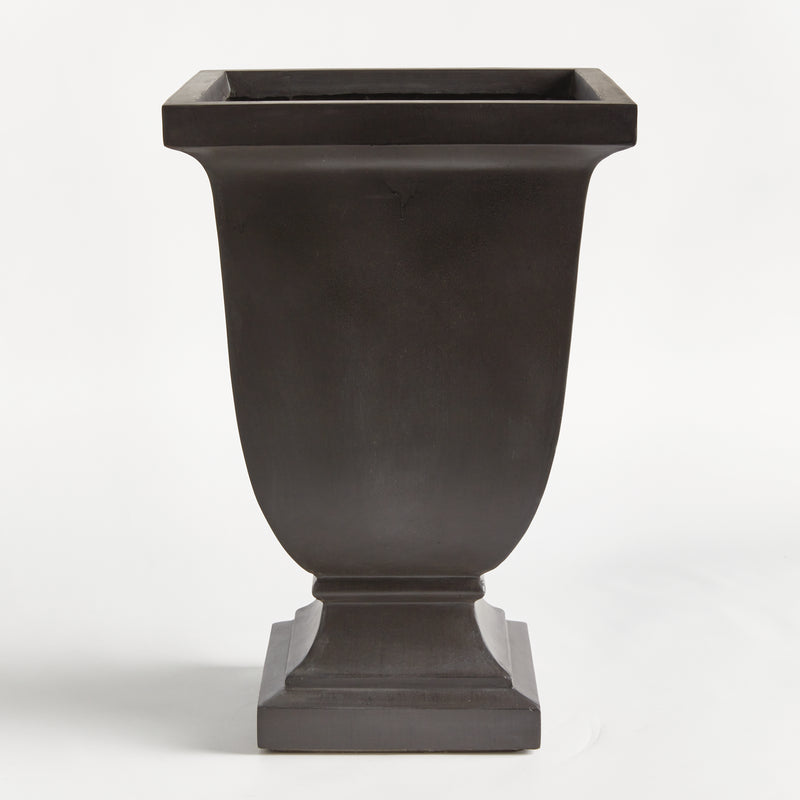 NAPA Home & Garden, FIBRECLAY BECKETT SQ FOOTED PLANTER LARGE,N5UN06BK