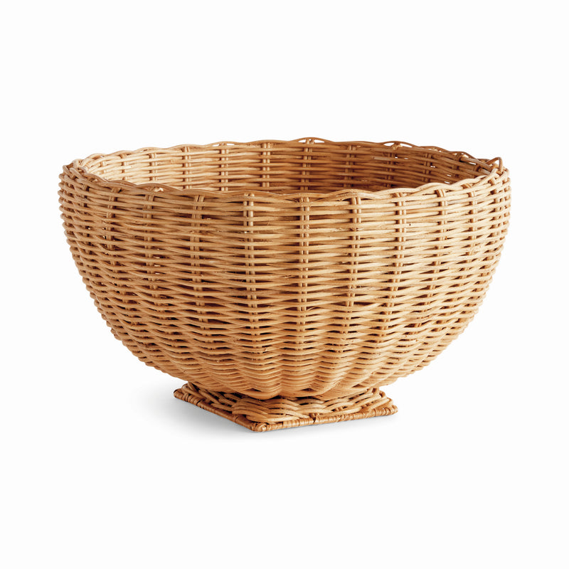 NAPA Home & Garden, CHARLESTON RATTAN FOOTED BOWL SMALL,N5YM09NA