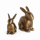 Sitting Rabbit Sculpture, Set Of 2