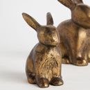 Sitting Rabbit Sculpture, Set Of 2