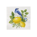 Seaside Retreat Songbird Citrus Cocktail Napkin. Pack of 20