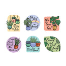Vinyl Sticker Pack, Plants, Set of 12, CDU