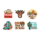 Vinyl Sticker Pack, Western, Set of 12, CDU