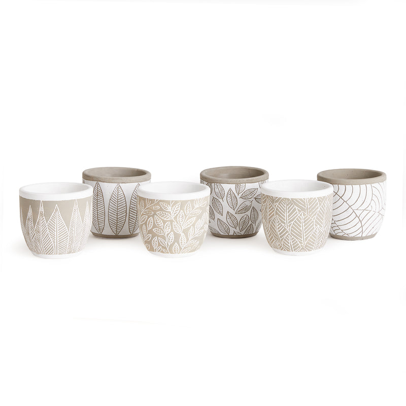 NAPA Home & Garden, SANTIAGO POTS, SET OF 6,NCD407