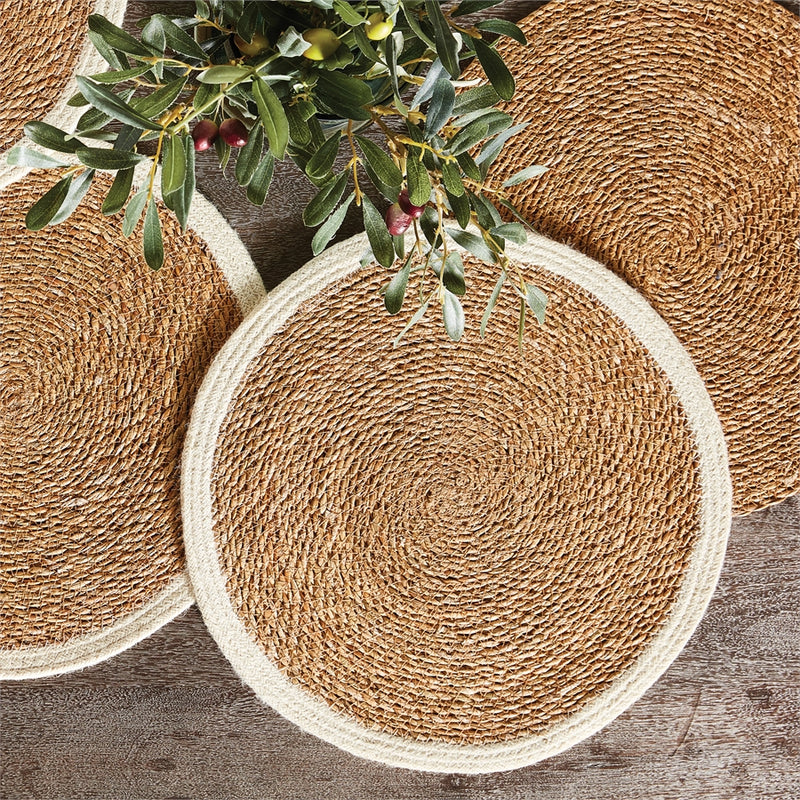 Napa Home Garden, JUTE ROUND PLACEMAT,ndb406wh