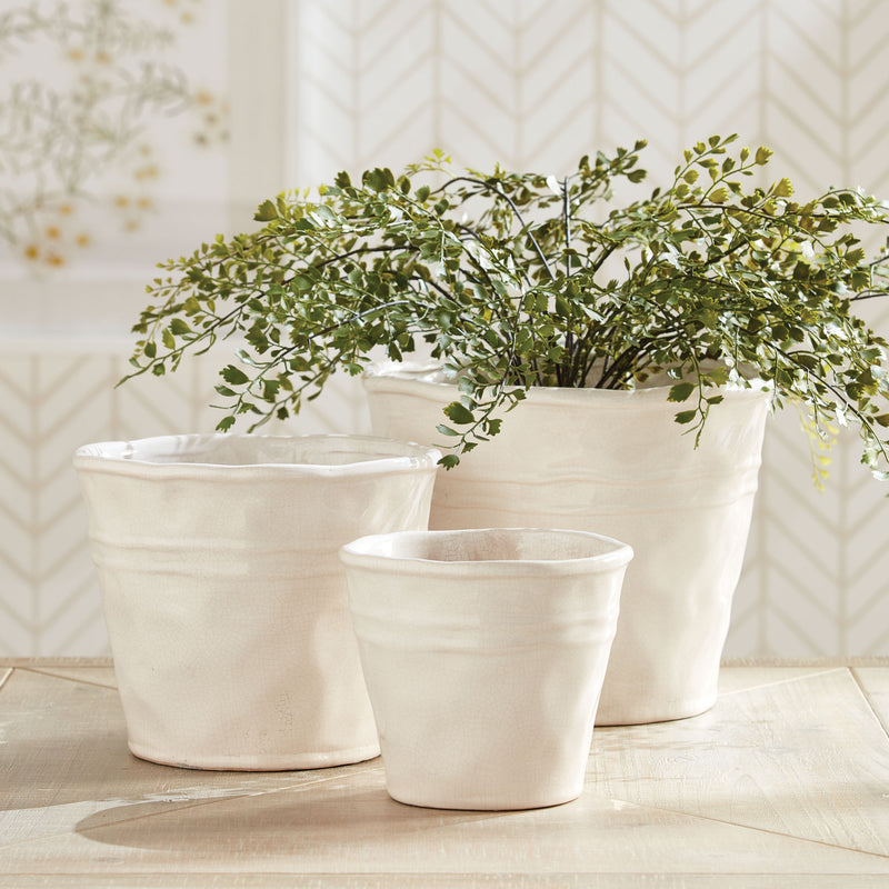 NAPA Home & Garden, CONSERVATORY ORGANIC TAPERED POTS, SET OF 3,NDG422