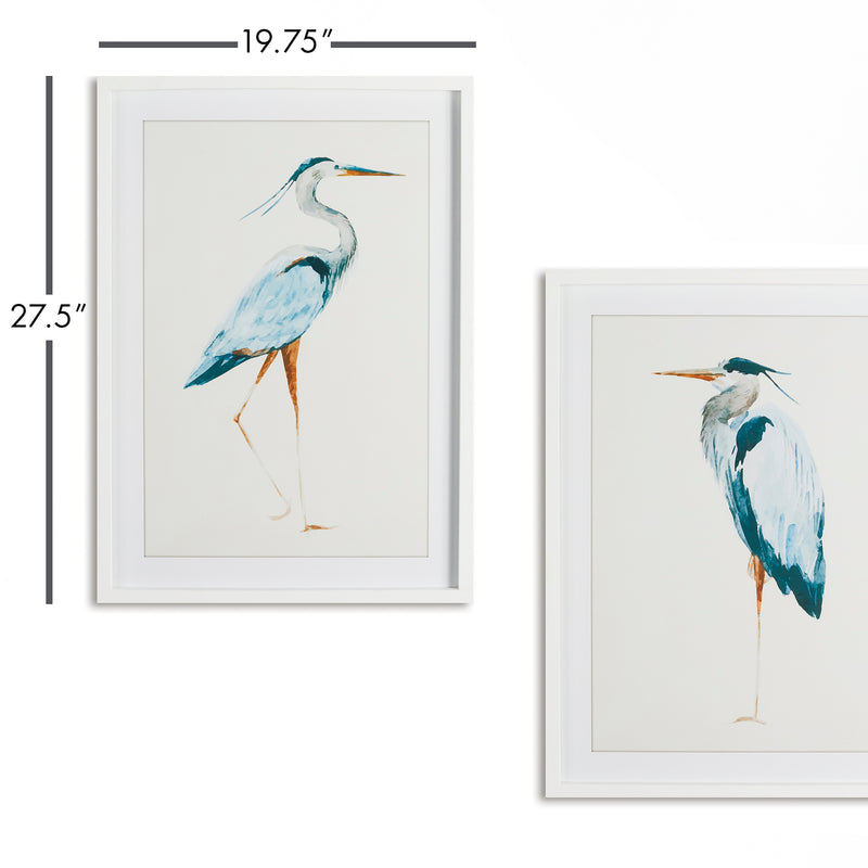 NAPA Home & Garden, BLUE HERON PRINTS, SET OF 2,NH223