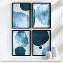NAPA Home & Garden, ABSTRACT ECLIPTIC PRINTS, SET OF 4,NH415